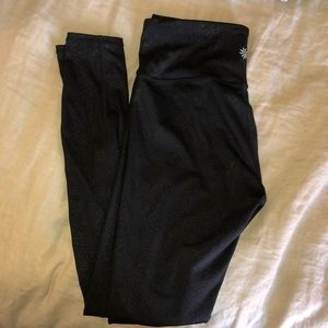 ATHLETA black snake skin leggings